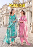 Alok Suits Aveline Viscose Digital Print Designer Work Suit