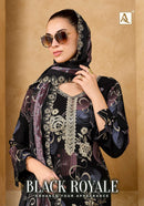 Alok Suits Black Royale Premium Viscose Printed Suit