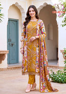 Alok Suits Celestia Viscose Digital Printed Embroidery Work Suit