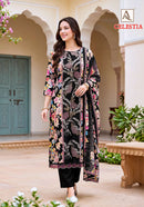 Alok Suits Celestia Viscose Digital Printed Embroidery Work Suit