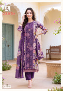 Alok Suits Celestia Viscose Digital Printed Embroidery Work Suit