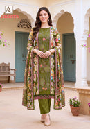 Alok Suits Celestia Viscose Digital Printed Embroidery Work Suit