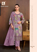 Alok Suits Cross Stitch Jam Cotton Print Designer Embroidered Suit