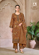Alok Suits Floral Forever Edition 3 Embroidered Cotton Printed Salwar Suit