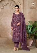 Alok Suits Floral Forever Edition 3 Embroidered Cotton Printed Salwar Suit