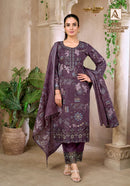 Alok Suits Floral Forever Edition 3 Embroidered Cotton Printed Salwar Suit