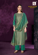 Alok Suits Hum Safar Vol 9 Viscose Muslin Jacquard Ethnic Suit
