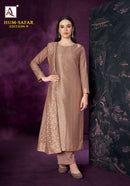 Alok Suits Hum Safar Vol 9 Viscose Muslin Jacquard Ethnic Suit