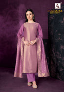 Alok Suits Hum Safar Vol 9 Viscose Muslin Jacquard Ethnic Suit