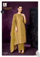 Alok Suits Hum Safar Vol 9 Viscose Muslin Jacquard Ethnic Suit