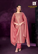 Alok Suits Hum Safar Vol 9 Viscose Muslin Jacquard Ethnic Suit