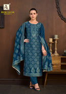 Alok Suits Humsafar Edition 6 Designer Viscose Jacquard Ethnic Suit