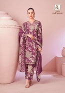 Alok Suits Jade Bagh Viscose Foil Print Embroidered Designer Suit