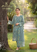 Alok Jade Ombre Edition 7 Premium Lawn Cotton Embroidered Suit