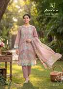 Alok Jade Ombre Edition 7 Premium Lawn Cotton Embroidered Suit
