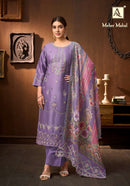 Alok Suits Meher Mahal Jam Cotton Embroidered Designer Suit