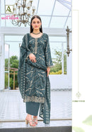 Alok Suits Nadia Hussain Jam Premium Cotton Digital Print Embroidered Suit