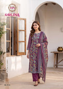 Alok Suits Orlina Jam Premium Cotton Printed Designer Suit