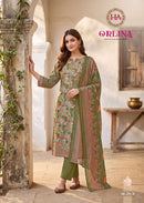 Alok Suits Orlina Jam Premium Cotton Printed Designer Suit