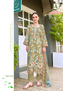 Alok Rabia Butt Premium Cotton Printed Designer Embroidered Suit Set