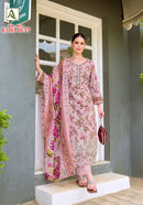 Alok Rabia Butt Premium Cotton Print Embroidered Work Suit