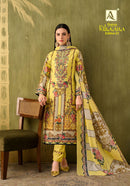 Alok Suits Rihaana Vol 21 Cotton Digital Print Embroidered Suits