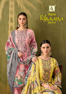 Alok Suits Rihaana Vol 21 Cotton Digital Print Embroidered Suits