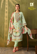 Alok Suits Rihaana Vol 21 Cotton Digital Print Embroidered Suits