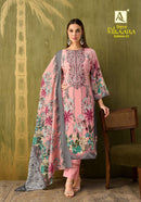 Alok Suits Rihaana Vol 21 Cotton Digital Print Embroidered Suits