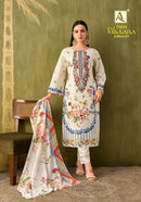 Alok Suits Rihaana Vol 21 Cotton Digital Print Embroidered Suits
