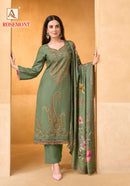 Alok Suits Rosemont Viscose Designer Embroidered Work Suit
