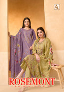 Alok Suits Rosemont Viscose Designer Embroidered Work Suit