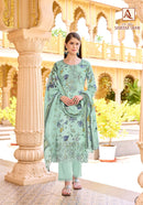 Sabeeka Imam by Alok Suits Designer Cotton Printed Embroidered Suits
