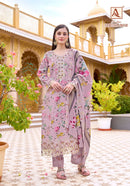 Sabeeka Imam by Alok Suits Designer Cotton Printed Embroidered Suits
