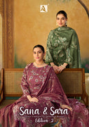 Alok Suits Sana and Sara Vol 2 Premium Cotton Digital Printed Suits