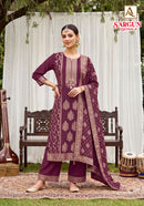 Alok Suits Sargun Vol 8 Designer Viscose Jacquard Suit