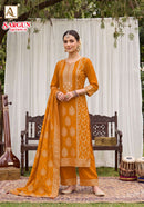 Alok Suits Sargun Vol 8 Designer Viscose Jacquard Suit