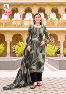 Alok Suits Turkish Edition 16 Viscose Rayon Printed Fancy Work Suit Set
