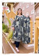 Alok Suits Turkish Edition 16 Viscose Rayon Printed Fancy Work Suit Set