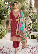 Alok Suit Vadi Elegant Jacquard Embroidered Work Suit Set