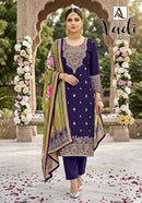 Alok Suit Vadi Elegant Jacquard Embroidered Work Suit Set