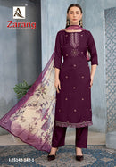 Alok Suits Zarang Premium Viscose Digital Printed Embroidered Suit