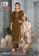 Alok Suits Zarang Premium Viscose Digital Printed Embroidered Suit