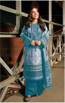 AL Zohaib AZ 1333 B Pure Cotton Print With Heavy Embrodairy Patches Work Pakistani Suits