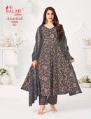 Balaji Cotton Anarkali Vol 10 Premium Ready Made Cotton Printed Suit Set