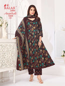 Balaji Cotton Anarkali Vol 10 Premium Ready Made Cotton Printed Suit Set