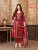 Balaji Kiana Silk Premium Embroidered Designer Suits
