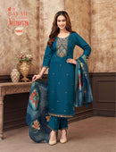 Balaji Kiana Silk Premium Embroidered Designer Suits