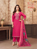 Balaji Kiana Silk Premium Embroidered Designer Suits
