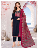 Balaji Sanskruti Vol 1 Premium Cotton Ajrak Print 3 Piece Suit Set